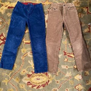 Two Boy JCrew corduroy pants.